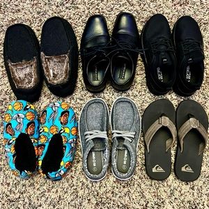 Lot of Boys size 2 shoes and slippers